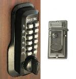 Lockey M213 Keyless Mechanical Digital Security Night Latch Door Lock Jet Black